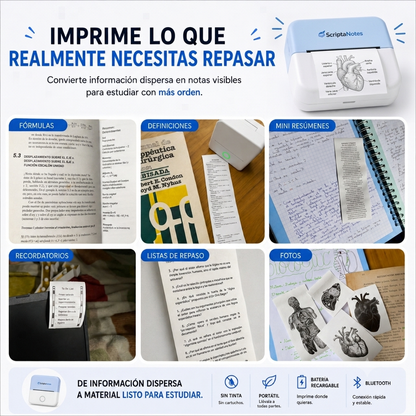 SCRIPTANOTES Impresora Portable de Tecnología Térmica